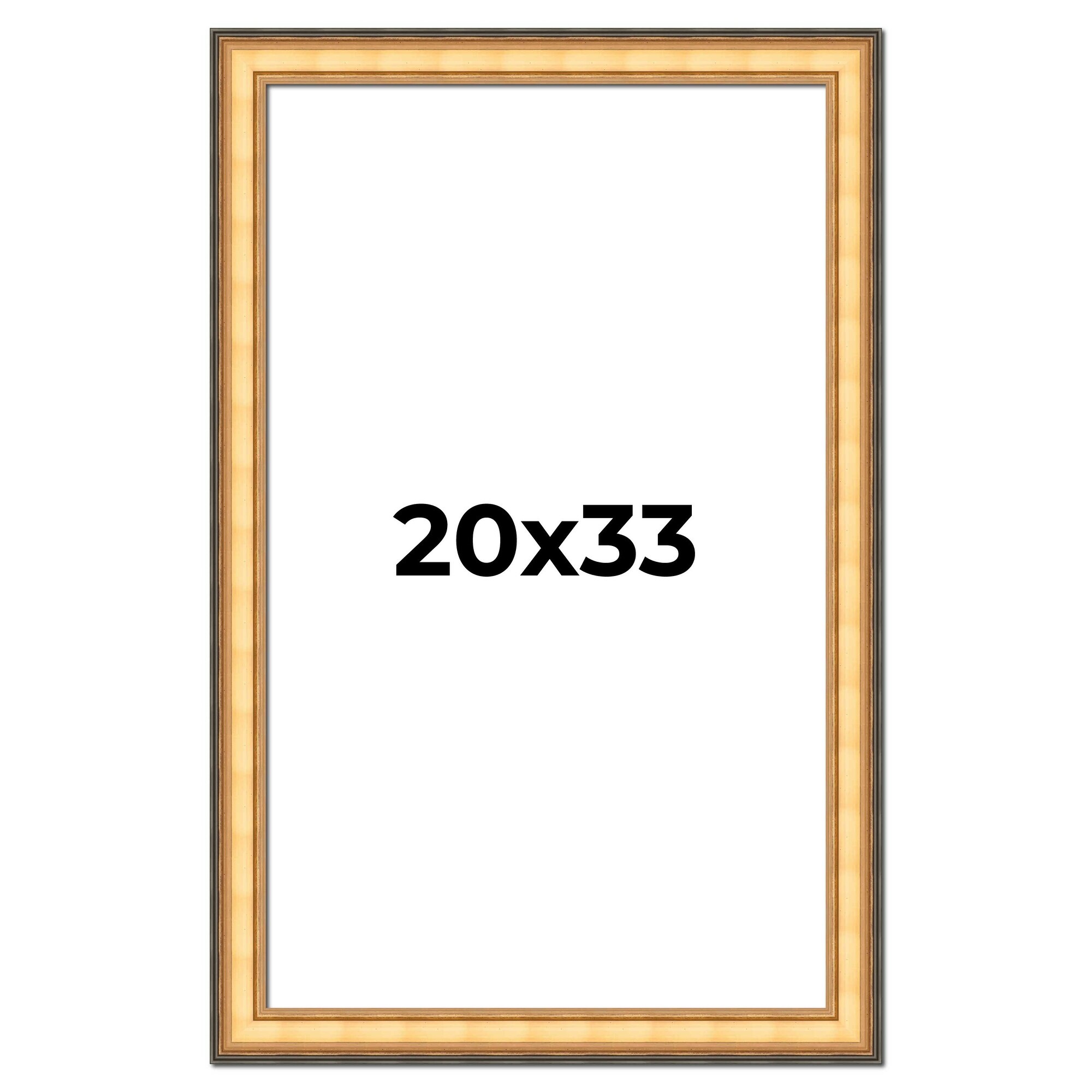 20x33 Frame Gold Plein Aire Solid Wood Picture Frame Width 2